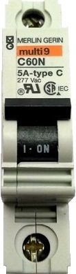 Merlin Gerin 17414 multi-9 C60N 5A Circuit Breaker